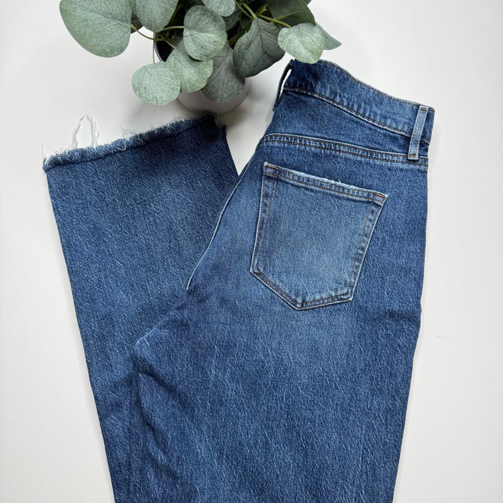 LOFT | The 90's Straight Leg Jean with Raw Hem